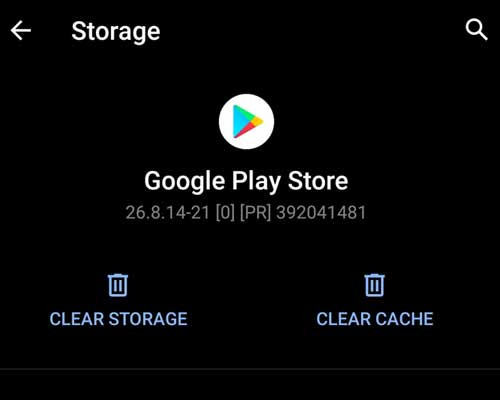 Clear Cache and Storage in Google Play Store - zilliongamer