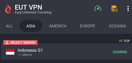 Connect to Indonesia G1 in EUT VPN - zilliongamer