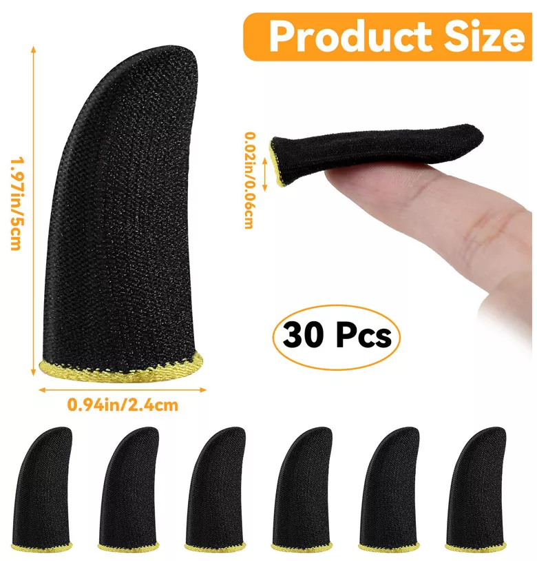 Ptwola Carbon Finger Thumb Sleeves (30 Pcs)