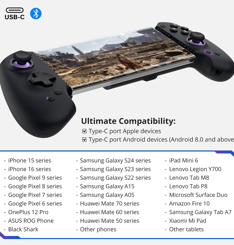 Abxylute S9 Full-Size Gaming Phone Controller