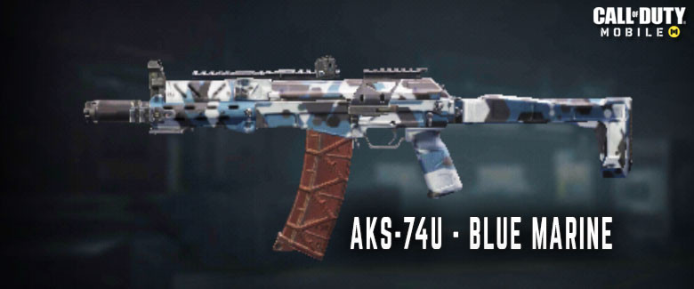 AKS-74U - Blue Marine Skin.