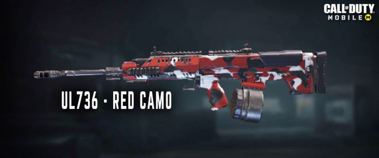 UL736 - Red Camo Skin in Call of Duty Mobile.