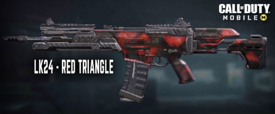 Red Triangle LK24 Skin in Call of Duty Mobile.