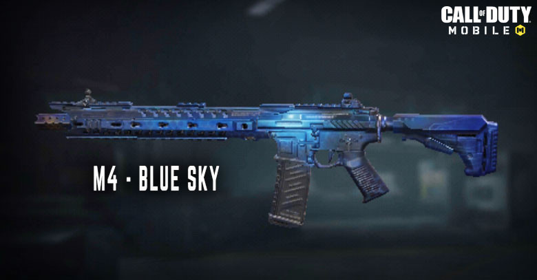 Blue Sky M4 Skin in Call of Duty Mobile.