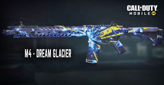 Dream Glacier M4 Skin in Call of Duty Mobile.