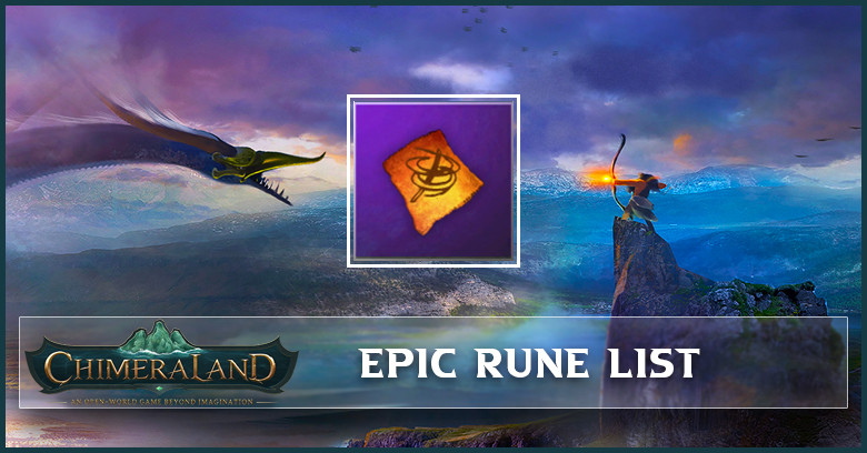 Chimeraland Rune Epic Grade