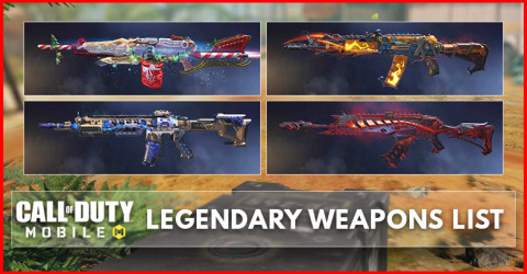 All Legendary Weapons in COD Mobile