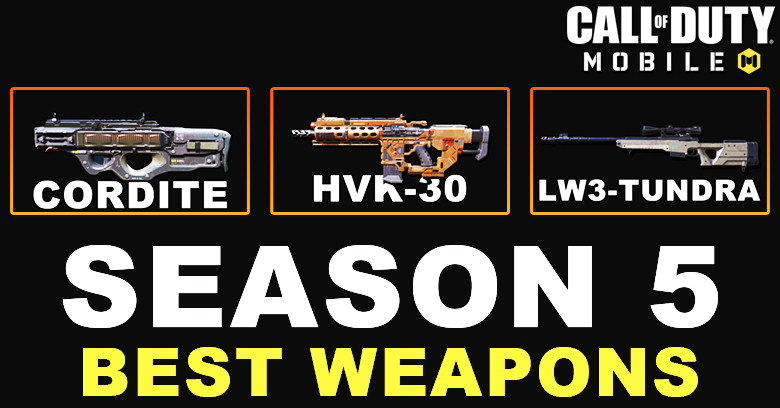Best Weapons in COD Mobile Season 5 2024
