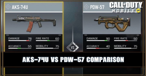 AKS-74U VS PDW-57 Comparison