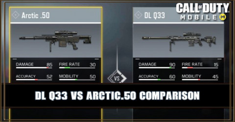 DL Q33 VS Arctic.50 Comparison