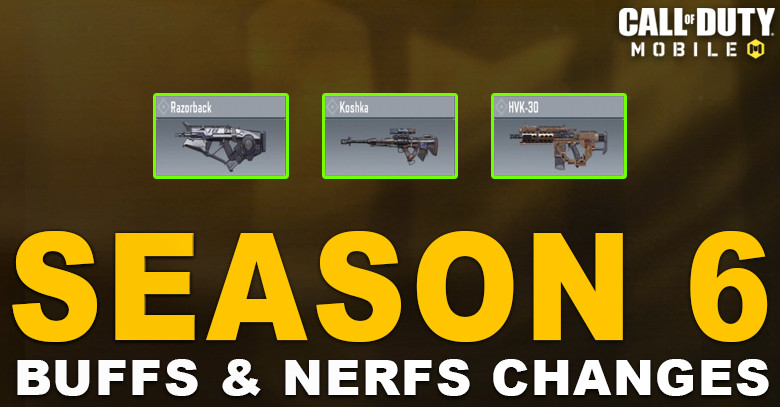 Call of Duty: Mobile Season 6 Buffs & Nerfs Speculation