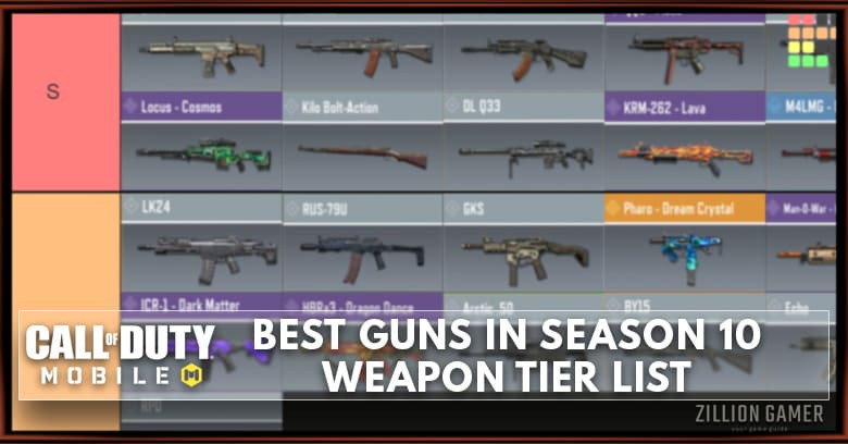 Best Gun in COD Mobile Season 10 Tier List
