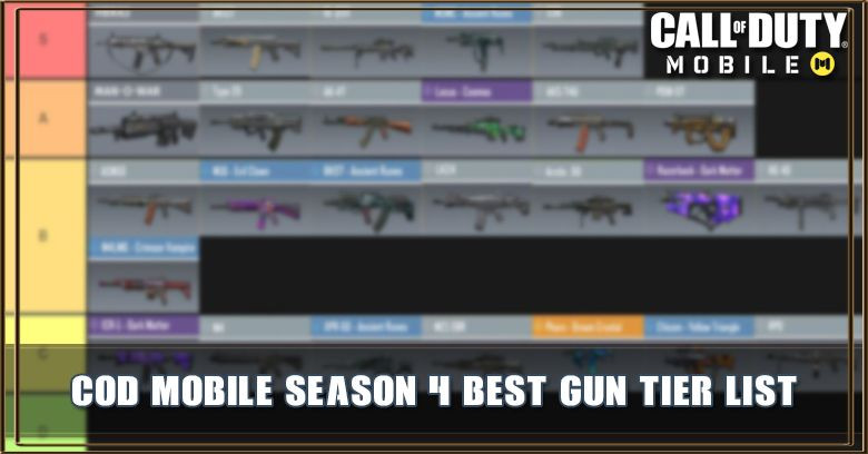 Best Gun in COD Mobile Season 4 Tier List