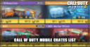 Call of Duty Mobile Crates List