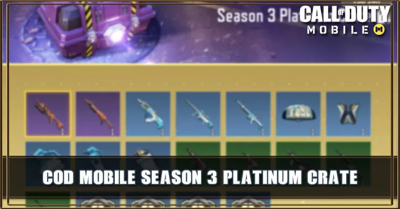 Season 3 Platinum Crate Items & Odds