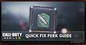 How to get Quick Fix Perk in COD Mobile | zilliongamer