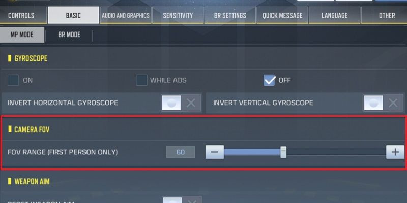 Reduce Your FOV in Call of Duty Mobile - zilliongamer