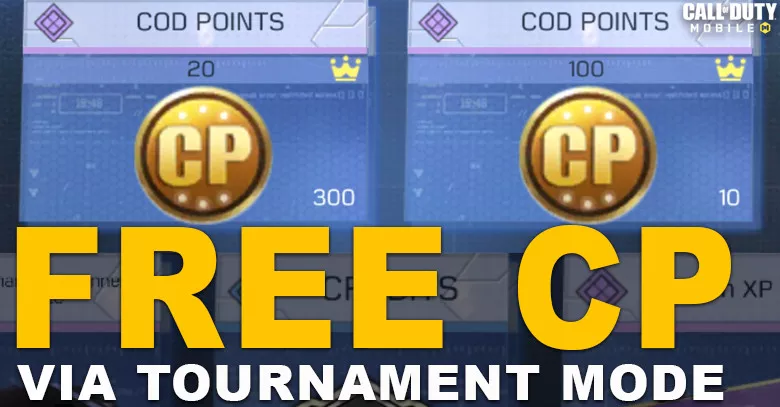 How to get Free CP in COD Mobile via Tournament Mode