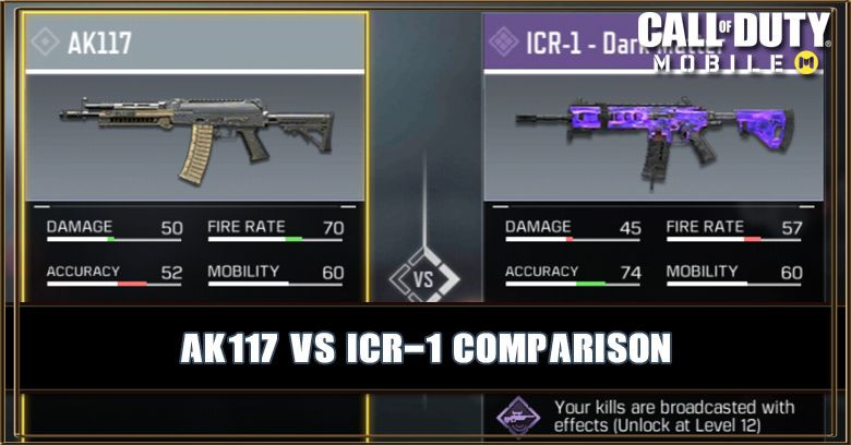 AK117 VS ICR-1 Comparison