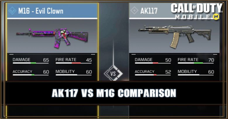 AK117 VS M16 Comparison