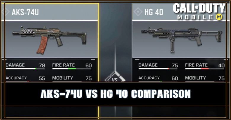 AKS-74U VS HG 40 Comparison