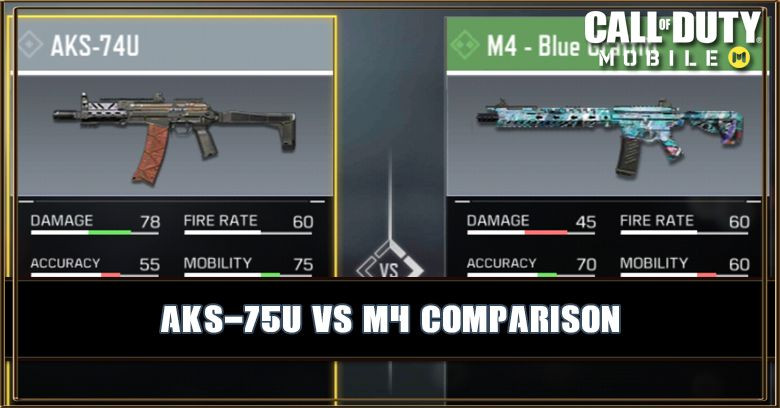 AKS-74U (RUS-79U) VS M4 Comparison
