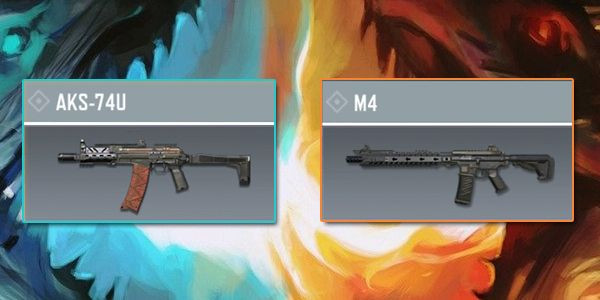 AKS-74U vs M4 - Gun Comparison in Call of Duty Mobile.
