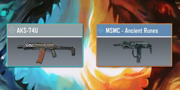 AKS-74U vs MSMC - Gun Comparison in Call of Duty Mobile.
