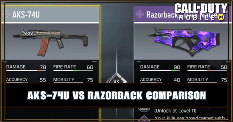 AKS-74U VS Razorback Comparison