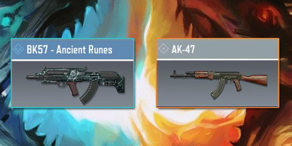 BK57 vs AK-47 - Gun Comparison in Call of Duty Mobile.