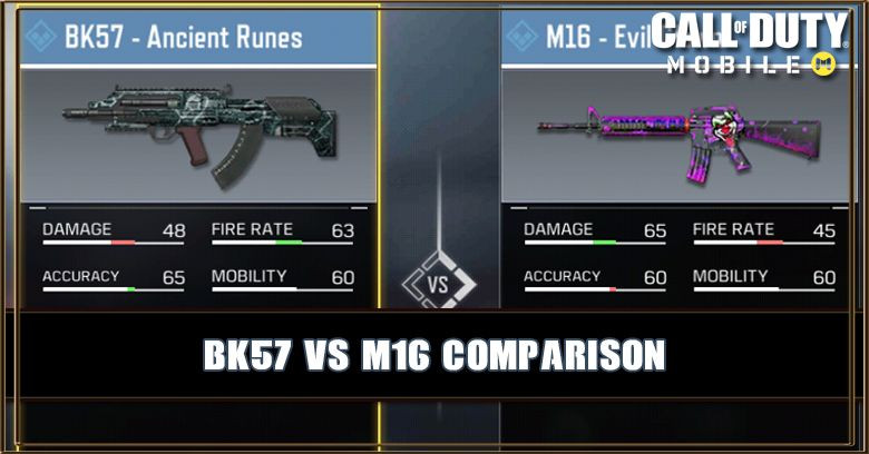 BK57 VS M16 Comparison