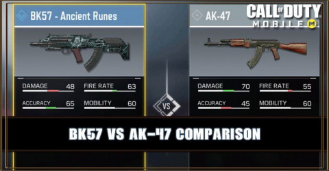 BK57 VS AK-47 Comparison