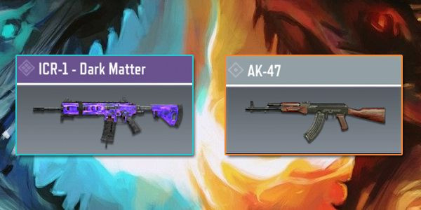 ICR-1 vs AK-47 - Gun Comparison in Call of Duty Mobile.