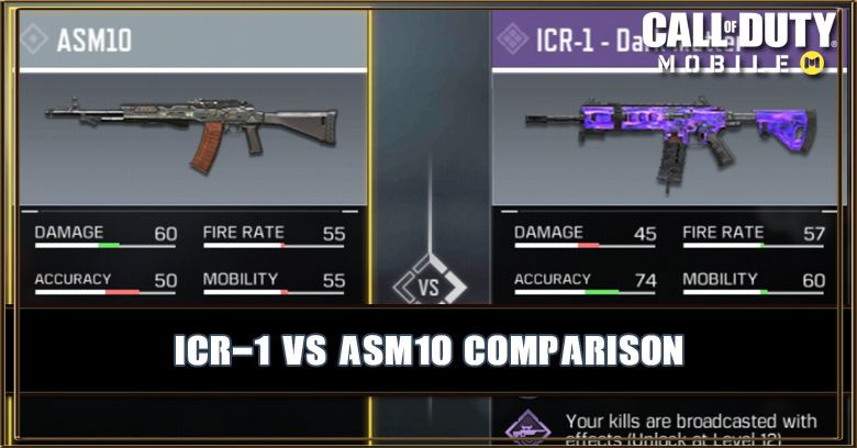 ICR-1 VS ASM10 Comparison