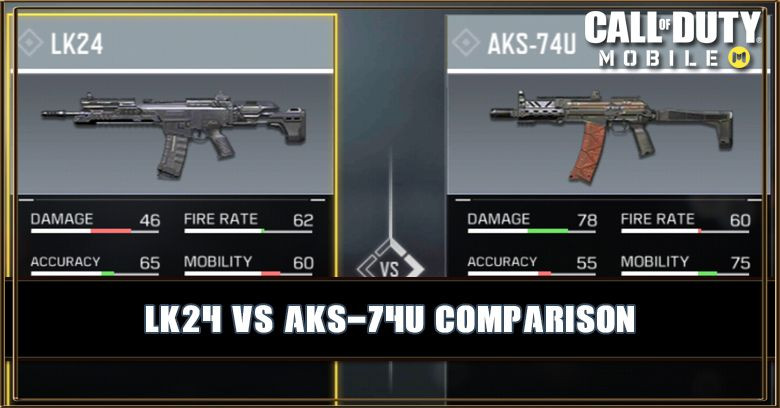 LK24 VS AKS-74U Comparison