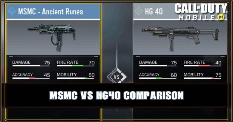 MSMC VS HG 40 Comparison
