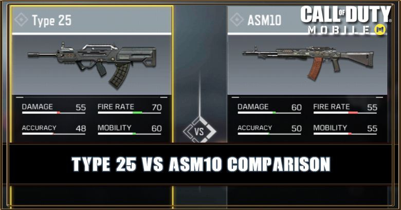 Type 25 VS ASM10 Comparison