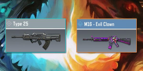 Type 25 vs M16 - Gun Comparison in Call of Duty Mobile.