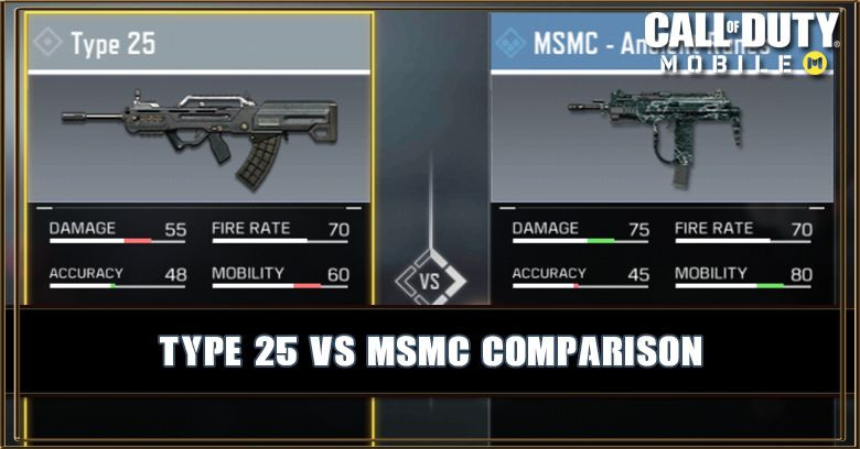 Type 25 VS MSMC Comparison