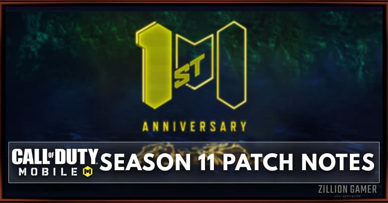 Call of Dut Mobile Season 11 Patch Notes