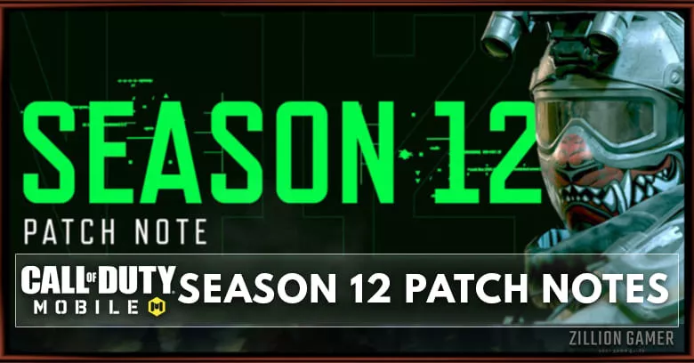 Call of Duty Mobile Season 12 Patch Notes