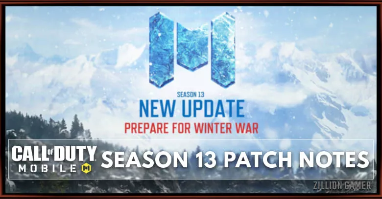 Call of Duty Mobile Season 13 Patch Notes