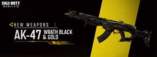 COD Mobile Season 5 Battle Pass: AK-47 Wrath Black & Gold skin - zilliongamer