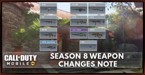 Call of Duty: Mobile Season 8 Weapon Balance Changes Call of Duty: Mobile Season 8 Weapon Balance Changes