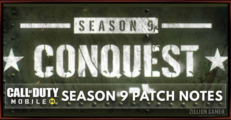 Call of Duty Mobile Season 9 Patch Notes