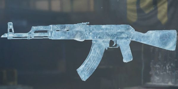 AK47 Glacier skin in Call of Duty Mobile.