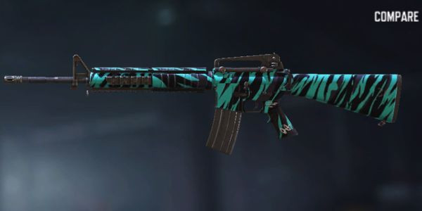 M16 Neon Tiger skin in Call of Duty Mobile.