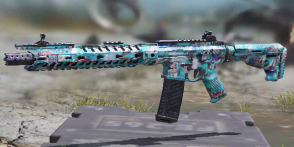 M4 Blue Graffiti Skin in Call of Duty Mobile - zilliongamer