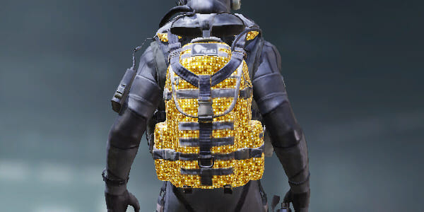 COD Mobile Backpack Gold Glitter skin - zilliongamer