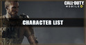 All Characters in Call of Duty Mobile